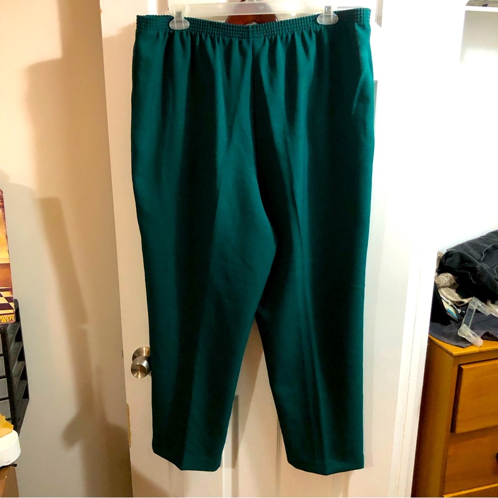 Dark green slacks by Alfred Dunner